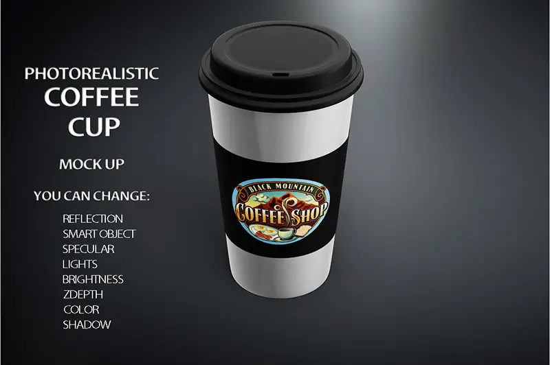 latest premium coffee cup mockup template