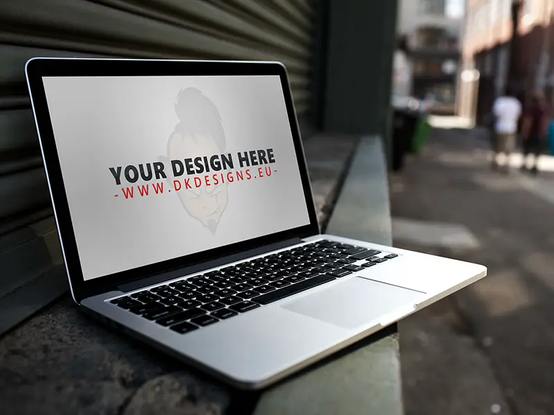 coolest MacBook Pro Mockup in PSD for free download