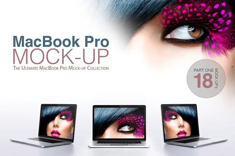 macbook pro laptop template