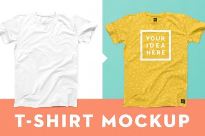 Over 35 of the Best T-Shirt Mockup Templates Available for FREE Download